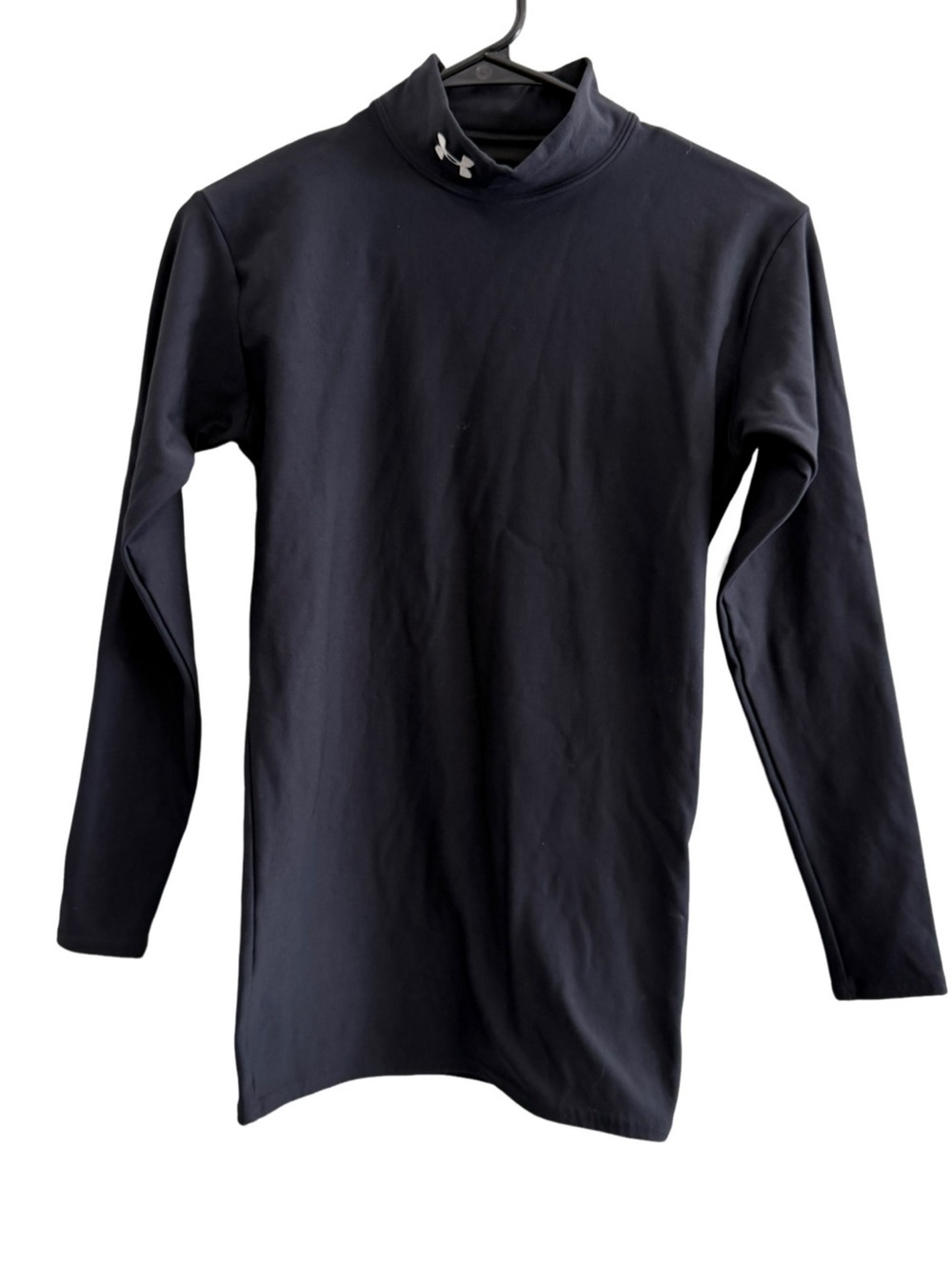 UNDER ARMOUR Coldgear Mock Neck Shirt Black Size Medium Youth